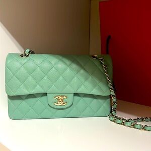 Chanel classic 2023 mint small bag